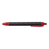 Stylo d'encre noir Coeurs rouges (Bas)