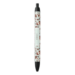 Stylo d'encre noir Fox Whimsical