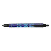 Stylo d'encre noir Porte bleue (Dos)