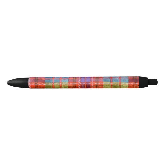 Stylo d'encre noire MAC RAE TARTAN (Devant)