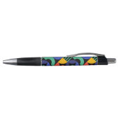 Stylo d'encre noire Motif coloré (Haut)