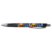 Stylo d'encre noire Motif coloré (Bas)