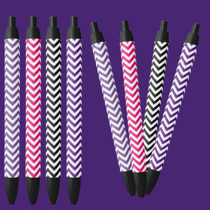 Stylo d'encre noire Motif coloré