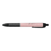 Stylo d'encre noire Parties scintillant rose fille (Bas)