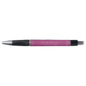Stylo d'enseignant floral moderne brillant (Devant)