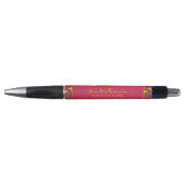 Stylo d'enseignant floral moderne brillant (Devant)