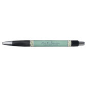 Stylo d'enseignant floral moderne brillant (Devant)