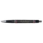 Stylo d'enseignant floral moderne brillant (Devant)