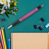 Stylo d'enseignant floral moderne brillant