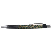Stylo Design Série Léopard Sarcelle et Or 1 (Haut)