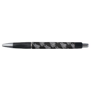 Stylo dessin monochrome réaliste d'âne mignon