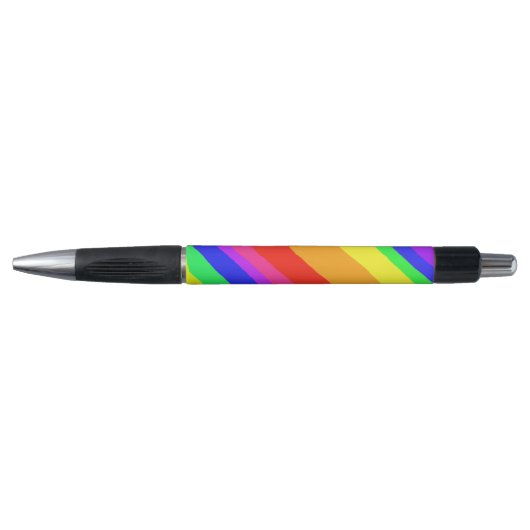 Stylo Diagonal Rainbow Stripes Motif (Devant)
