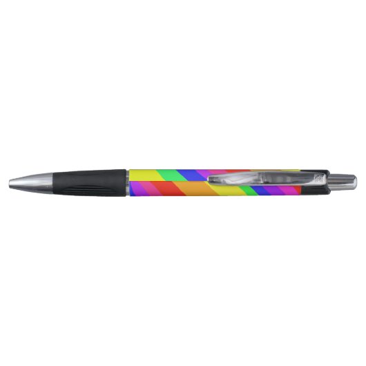 Stylo Diagonal Rainbow Stripes Motif (Dos)