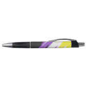 Stylo Drapeau de fierté non binaire funky grunge zigzag (Haut)