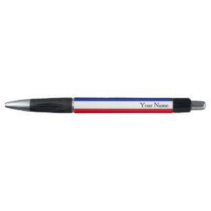 Stylo Drapeau de France Tricolor Personnalisé Français