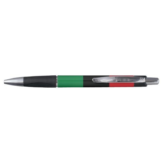 Stylo Drapeau rouge, noir et vert (Dos)