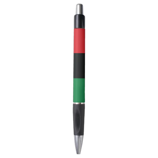Stylo Drapeau rouge, noir et vert (Devant (Vertical))