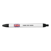 Stylo drapeau Union Jack britannique avec texte pr (Devant)