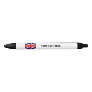 Stylo drapeau Union Jack britannique avec texte pr