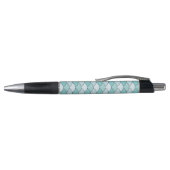 Stylo Écailés de dragon, éventails, vagues, Seigaiha, bl (Haut)