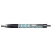 Stylo Écailés de dragon, éventails, vagues, Seigaiha, bl (Dos)