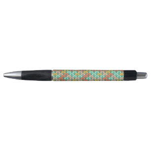 Stylo Echelle de poisson géométrique moderne et colorée