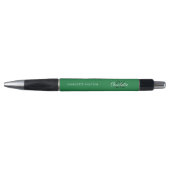 Stylo Écriture de nom en monogramme vert (Devant)