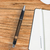 Stylo Écriture élégante de nom en or monogrammé