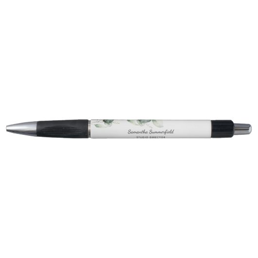 Stylo Écriture élégante minimaliste Eucalyptus moderne (Devant)