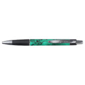 Stylo Effet Retro Paint Splatter Vert & Noir (Dos)