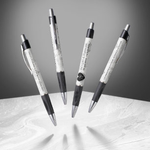 Stylo Élégant 75e anniversaire de Mariage de diamant