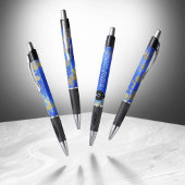 Stylo Élégant 9e anniversaire Mariage Lapis Lazuli