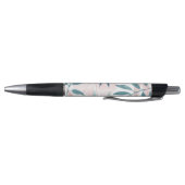 Stylo Élégant aquarelle Pastel Feuille Monogramme (Bas)