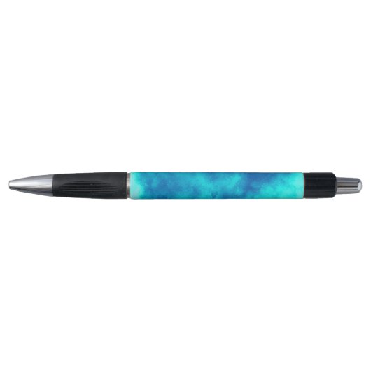 Stylo Elégant effet nuage tempête bleu (Devant)