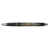 Stylo Elégant Gold Mandala Black Design (Devant)