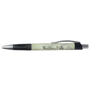 Stylo Elégant Green Sparkle Mariage personnalisé Belle