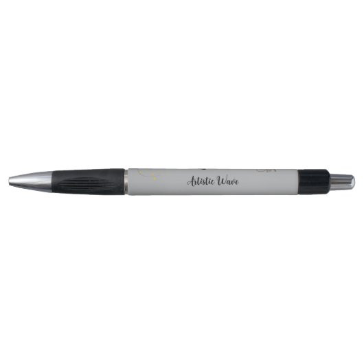 Stylo élégant monogrammé abeille à miel (Devant)