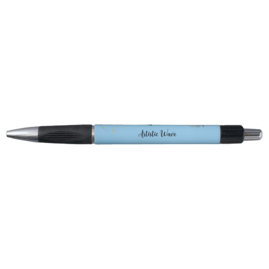Stylo élégant monogrammé abeille à miel (Devant)