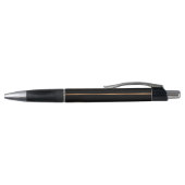 Stylo Élégant monogrammed noir nom d'or script élégant (Haut)