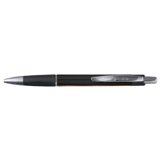 Stylo Élégant monogrammed noir nom d'or script élégant (Dos)
