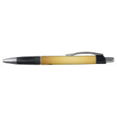 Stylo Élégant Noir Or Personnalisé Monogramme Initiales (Haut)
