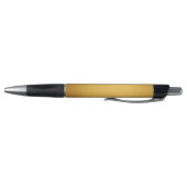 Stylo Élégant Noir Or Personnalisé Monogramme Initiales (Bas)