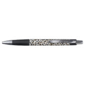 Stylo Élégant Parties scintillant d'or Motif Leopard (Dos)