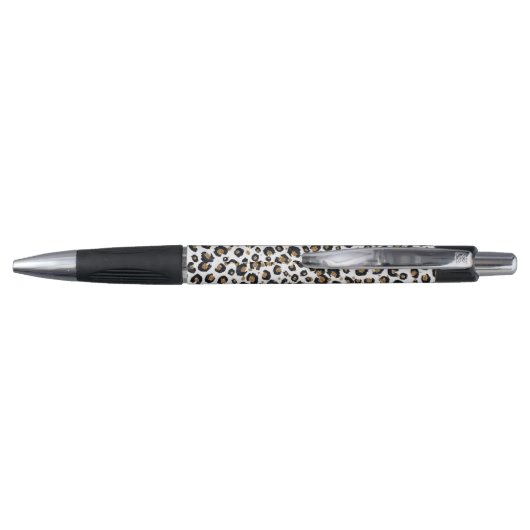 Stylo Élégant Parties scintillant d'or Motif Leopard (Dos)