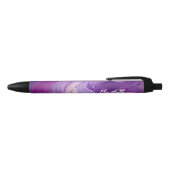 Stylo Élégant Personnalisé En Encre Violette (Haut)