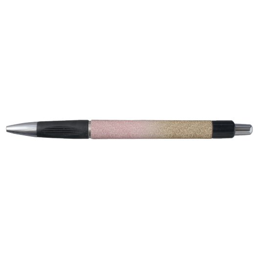 Stylo Elégant Rose Gold et Parties scintillant or Sparkl (Devant)