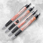 Stylo Elégante 35ème anniversaire de Mariage de corail