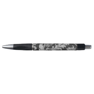 Stylo Élégante Motif Vintage monochrome Fleur