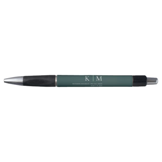 Stylo Emerald Green et White-Mariage- (Devant)