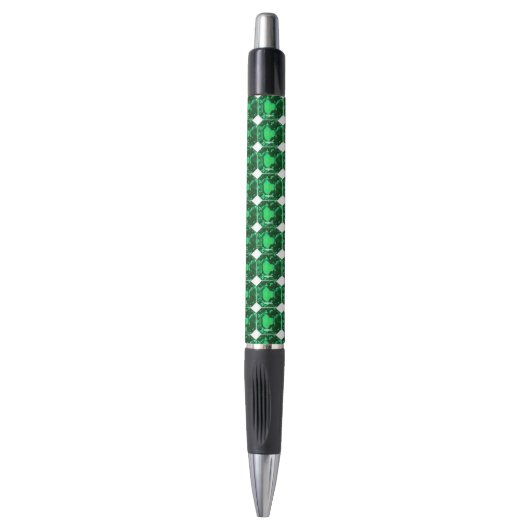 Stylo Émeraude octogone (Devant (Vertical))